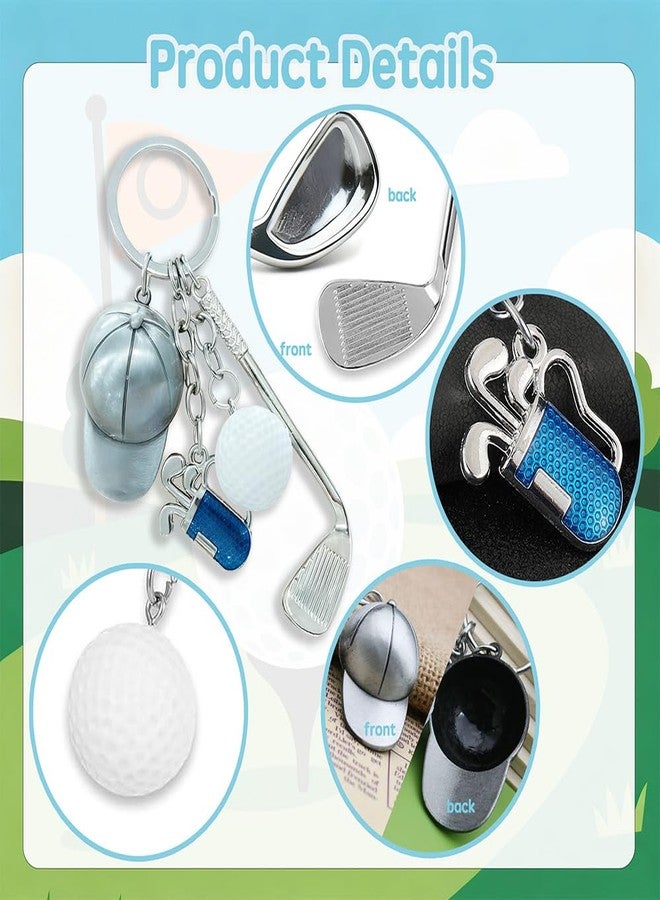 Yowget Golf Keychain,Funny Keychain Golfs Ball Backpack Charms,Sports Golf Gifts for Women Men Key Chain - Image 4